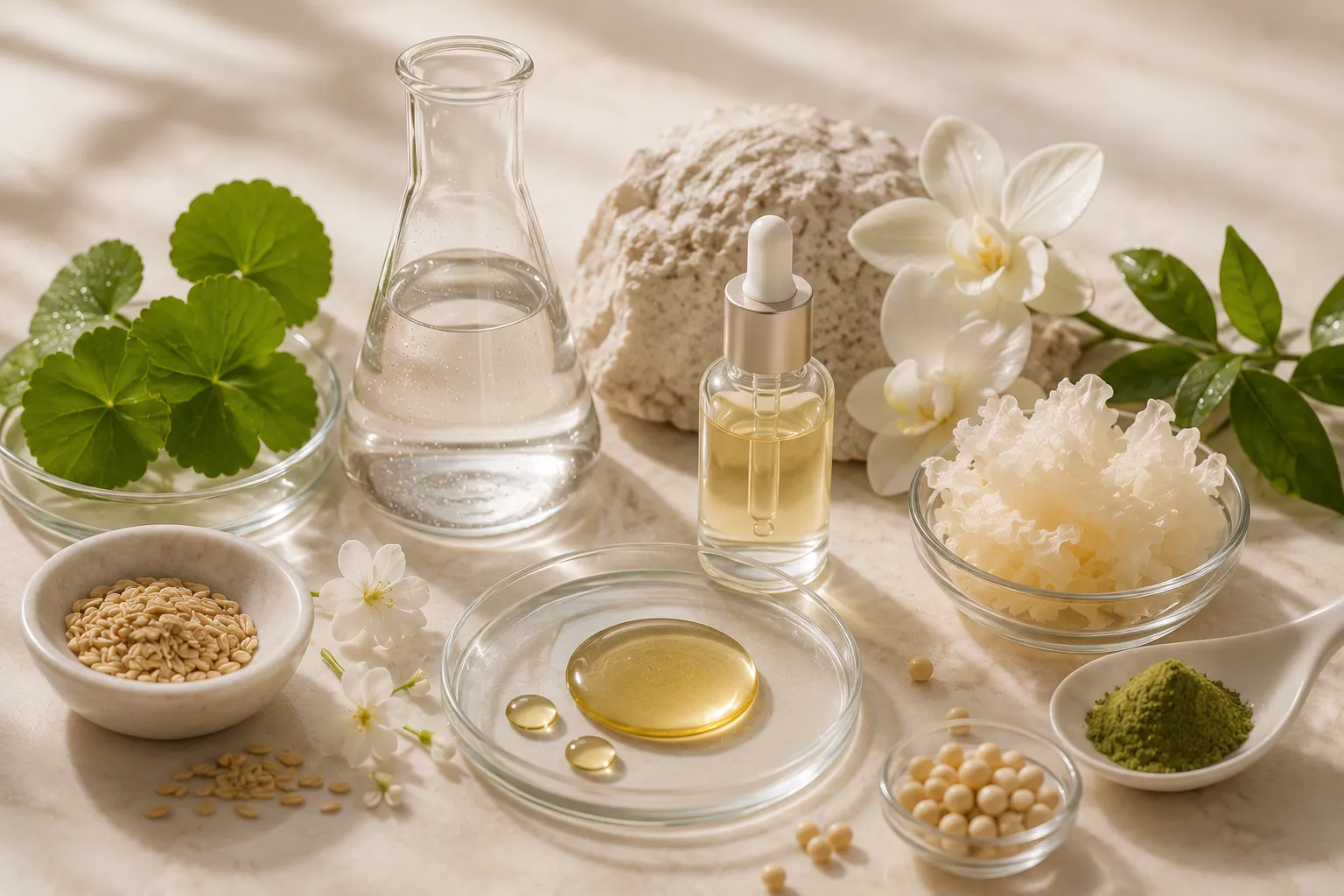 Ingredientes utilizados en los rituales K-Beauty
